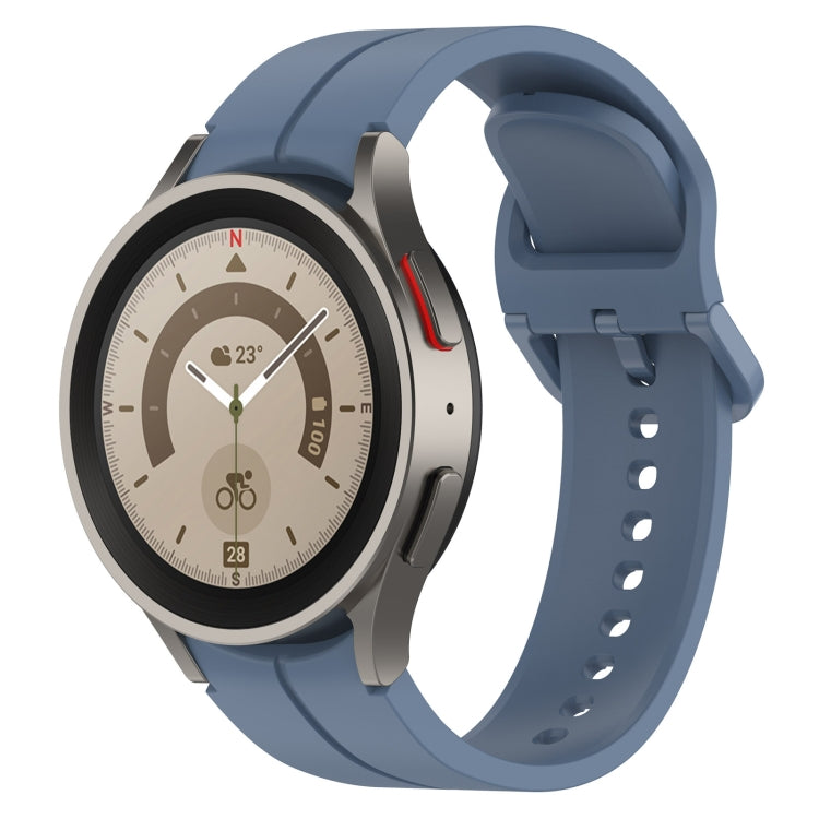Cinturino in silicone con fibbia colorata scanalata, For Samsung Galaxy Watch 6 / 6 Classic