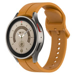 Cinturino in silicone con fibbia colorata scanalata, For Samsung Galaxy Watch 6 / 6 Classic