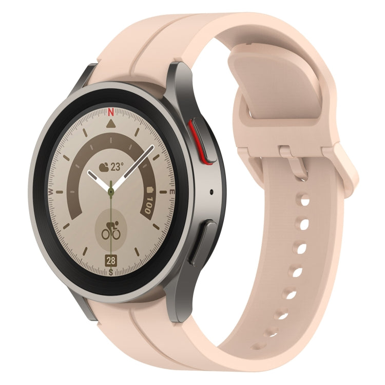 Cinturino in silicone con fibbia colorata scanalata, For Samsung Galaxy Watch 6 / 6 Classic