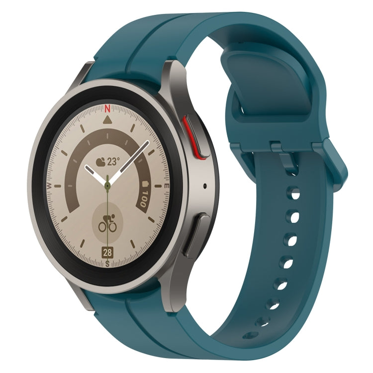 Cinturino in silicone con fibbia colorata scanalata, For Samsung Galaxy Watch 6 / 6 Classic