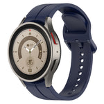 Cinturino in silicone con fibbia colorata scanalata, For Samsung Galaxy Watch 6 / 6 Classic