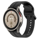 Cinturino in silicone con fibbia colorata scanalata, For Samsung Galaxy Watch 6 / 6 Classic