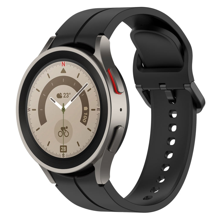 Cinturino in silicone con fibbia colorata scanalata, For Samsung Galaxy Watch 6 / 6 Classic