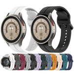 Cinturino in silicone con fibbia colorata scanalata, For Samsung Galaxy Watch 6 / 6 Classic