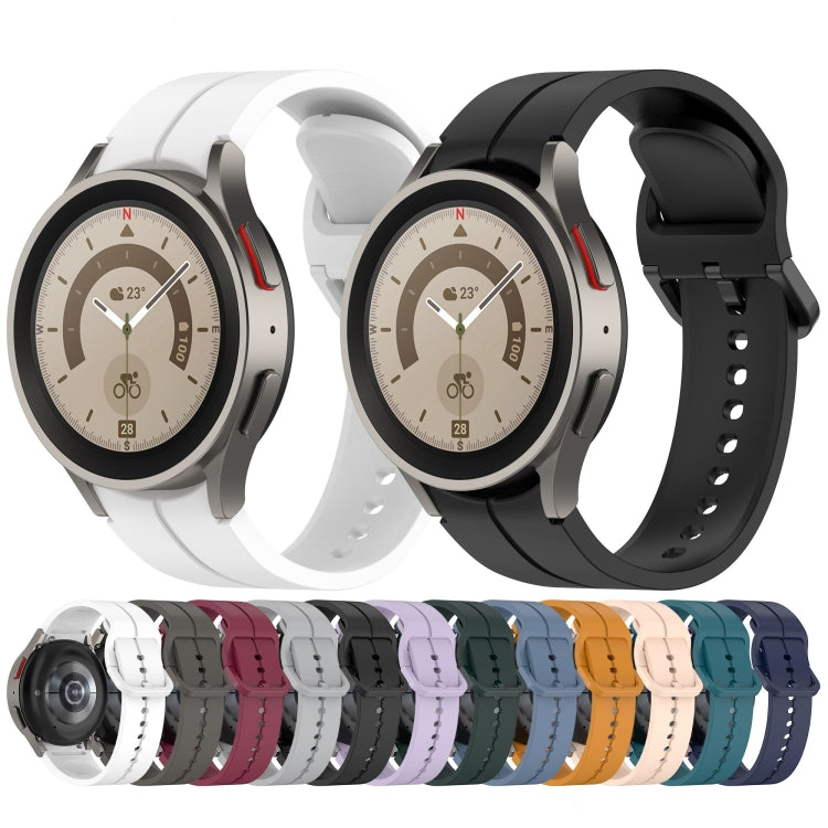 Cinturino in silicone con fibbia colorata scanalata, For Samsung Galaxy Watch 6 / 6 Classic