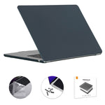 ENKAY EU Versione 3 in 1 Custodia protettiva opaca con pellicola per tastiera in TPU e tappi antipolvere, For MacBook Air 15.3 A2941