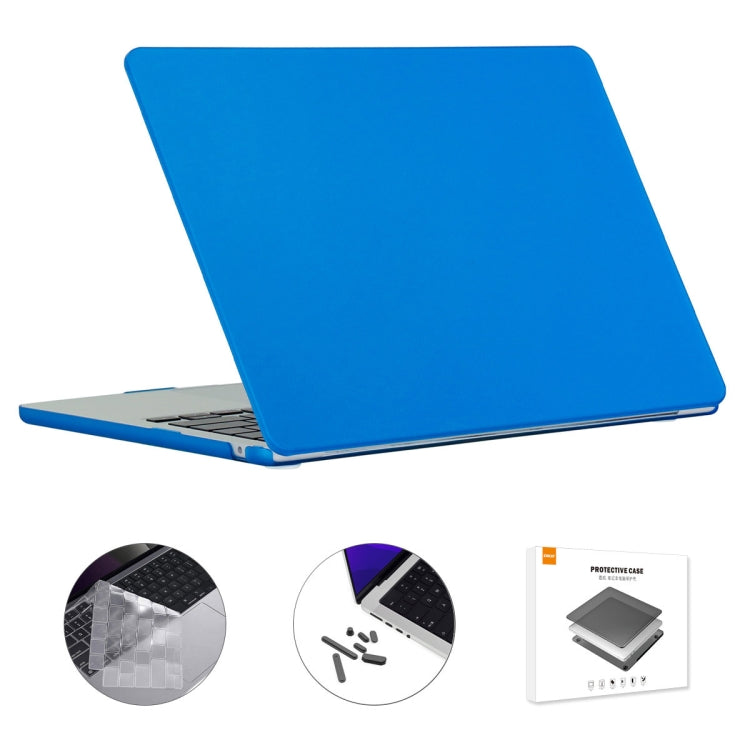 ENKAY EU Versione 3 in 1 Custodia protettiva opaca con pellicola per tastiera in TPU e tappi antipolvere, For MacBook Air 15.3 A2941