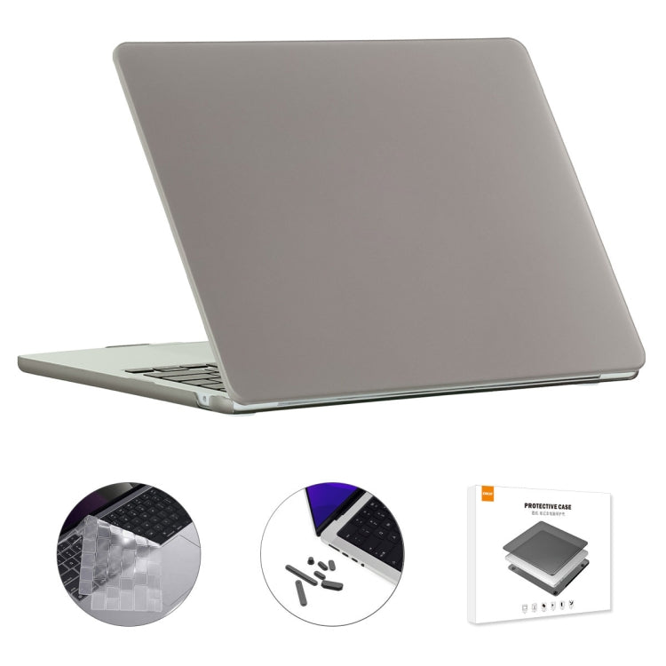 ENKAY EU Versione 3 in 1 Custodia protettiva opaca con pellicola per tastiera in TPU e tappi antipolvere, For MacBook Air 15.3 A2941