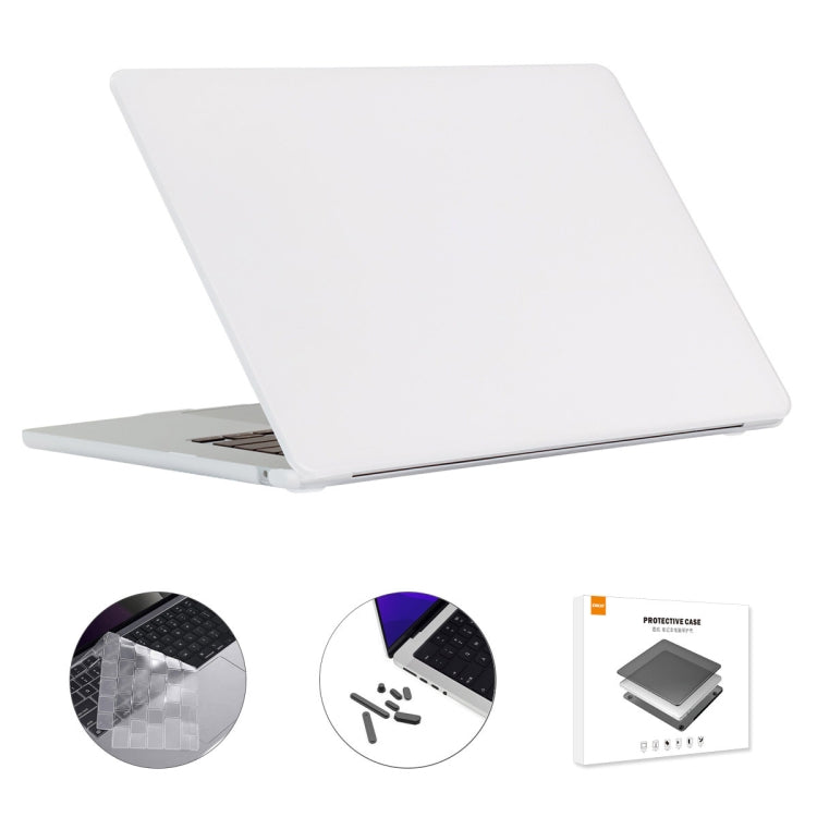 ENKAY EU Versione 3 in 1 Custodia protettiva opaca con pellicola per tastiera in TPU e tappi antipolvere, For MacBook Air 15.3 A2941