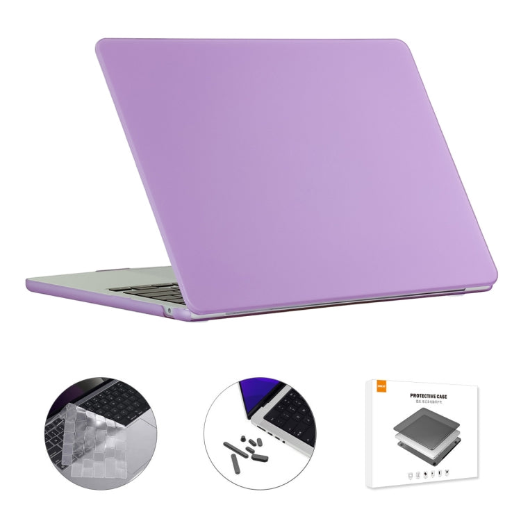 ENKAY EU Versione 3 in 1 Custodia protettiva opaca con pellicola per tastiera in TPU e tappi antipolvere, For MacBook Air 15.3 A2941