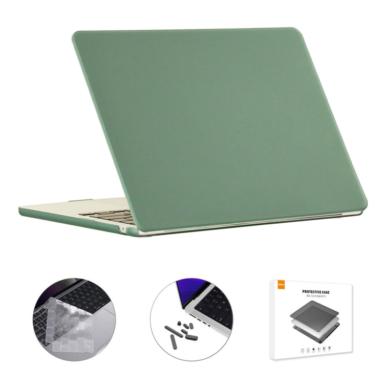 ENKAY EU Versione 3 in 1 Custodia protettiva opaca con pellicola per tastiera in TPU e tappi antipolvere, For MacBook Air 15.3 A2941