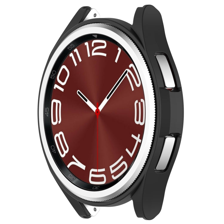 Custodia protettiva per orologio PC a mezza copertura, For Samsung Galaxy Watch 6 Classic 47mm, For Samsung Galaxy Watch 6 44mm, For Samsung Galaxy Watch 6 40mm