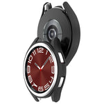 Custodia protettiva per orologio PC a mezza copertura, For Samsung Galaxy Watch 6 Classic 47mm, For Samsung Galaxy Watch 6 44mm, For Samsung Galaxy Watch 6 40mm