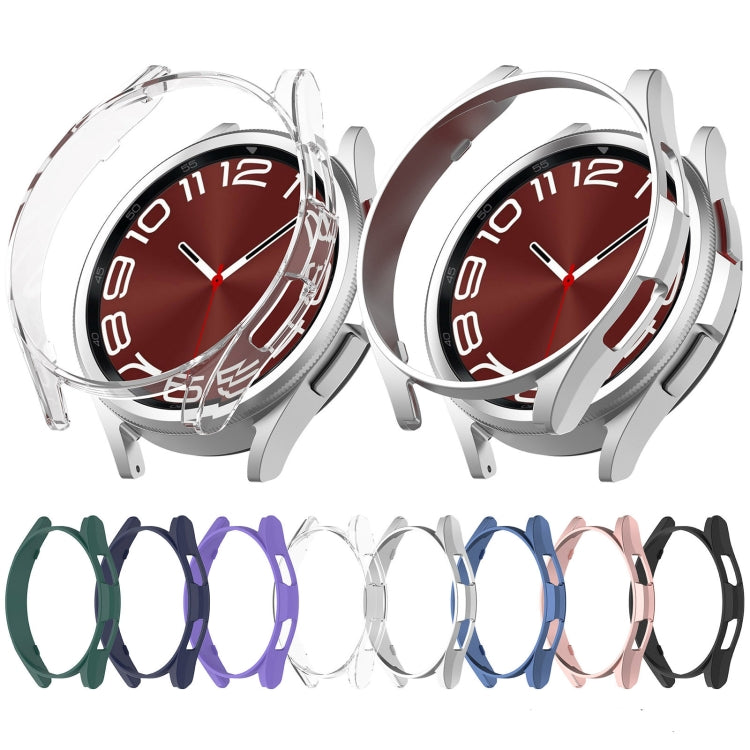 Custodia protettiva per orologio PC a mezza copertura, For Samsung Galaxy Watch 6 Classic 47mm, For Samsung Galaxy Watch 6 44mm, For Samsung Galaxy Watch 6 40mm