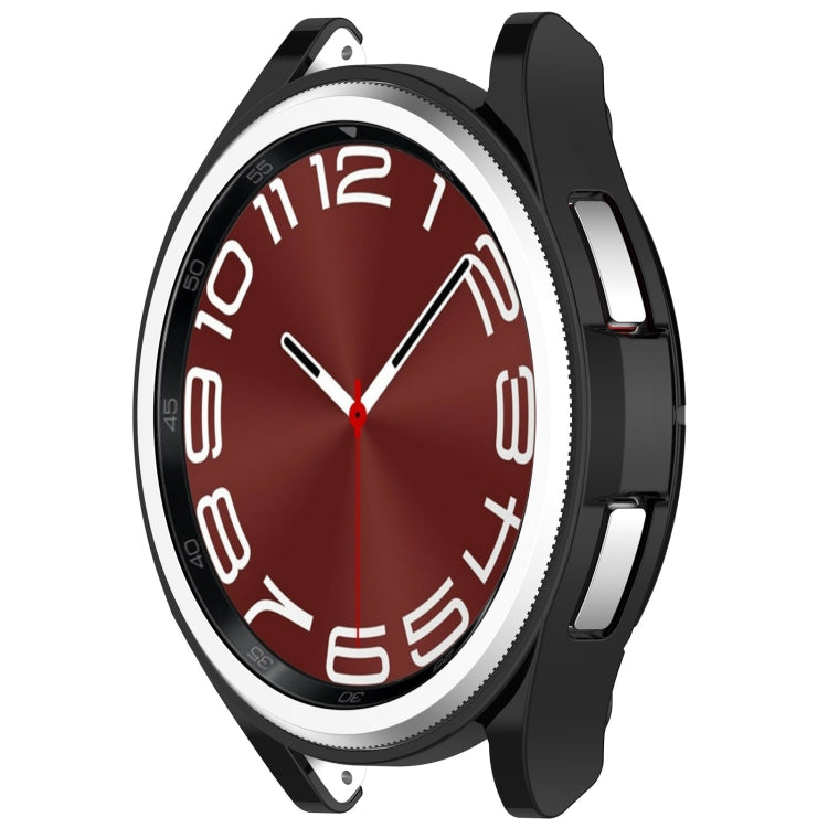 Custodia protettiva per orologio cava in TPU elettrolitico, For Samsung Galaxy Watch6 Classic 47mm, For Samsung Galaxy Watch6 Classic 43mm