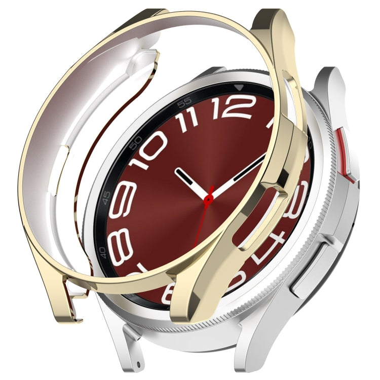 Custodia protettiva per orologio cava in TPU elettrolitico, For Samsung Galaxy Watch6 Classic 47mm, For Samsung Galaxy Watch6 Classic 43mm