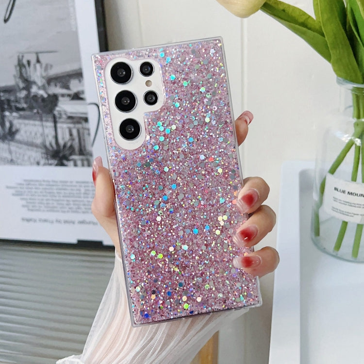 Custodia per telefono in TPU epossidico con paillettes glitterate, For Samsung Galaxy S24 Ultra 5G, For Samsung Galaxy S24+ 5G, For Samsung Galaxy S24 5G