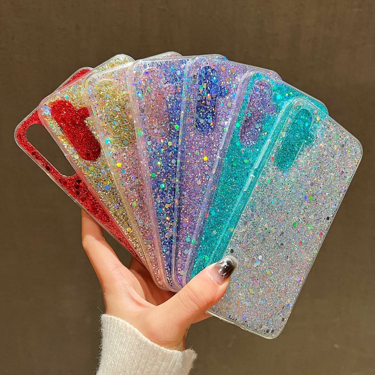 Custodia per telefono in TPU epossidico con paillettes glitterate, For Samsung Galaxy A15, For Samsung Galaxy A55, For Samsung Galaxy A35