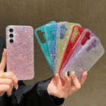 Custodia per telefono in TPU epossidico con paillettes glitterate, For Samsung Galaxy S25 Ultra 5G, For Samsung Galaxy A16, For Samsung Galaxy S24 FE 5G