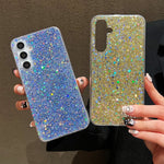 Custodia per telefono in TPU epossidico con paillettes glitterate, For Samsung Galaxy S25 Ultra 5G, For Samsung Galaxy A16, For Samsung Galaxy S24 FE 5G