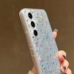 Custodia per telefono in TPU epossidico con paillettes glitterate, For Samsung Galaxy S25 Ultra 5G, For Samsung Galaxy A16, For Samsung Galaxy S24 FE 5G