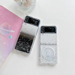 Custodia protettiva per telefono Magsafe Glitter TPU, For Samsung Galaxy Z Flip7 FE / Flip6, For Samsung Galaxy Z Flip7, For Samsung Galaxy Z Flip5, For Samsung Galaxy Z Flip4