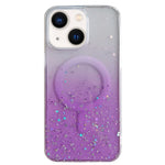 Custodia per telefono in TPU trasparente ibrida MagSafe Glitter, For iPhone 14 Plus, For iPhone 14, For iPhone 14 Pro, For iPhone 14 Pro Max