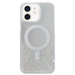 Custodia per telefono in TPU trasparente ibrida MagSafe Glitter, For iPhone 13 Pro Max, For iPhone 13 Pro, For iPhone 13, For iPhone 12