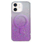 Custodia per telefono in TPU trasparente ibrida MagSafe Glitter, For iPhone 13 Pro Max, For iPhone 13 Pro, For iPhone 13, For iPhone 12