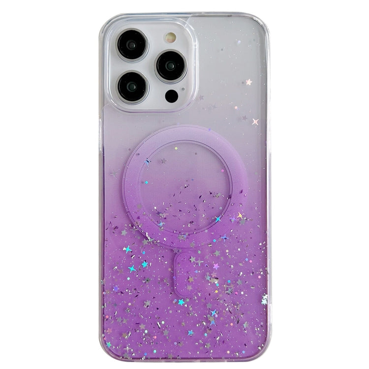 Custodia per telefono in TPU trasparente ibrida MagSafe Glitter, For iPhone 12 Pro Max, For iPhone 12 Pro, For iPhone 11 Pro Max, For iPhone 11