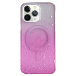 Custodia per telefono in TPU trasparente ibrida MagSafe Glitter, For iPhone 12 Pro Max, For iPhone 12 Pro, For iPhone 11 Pro Max, For iPhone 11