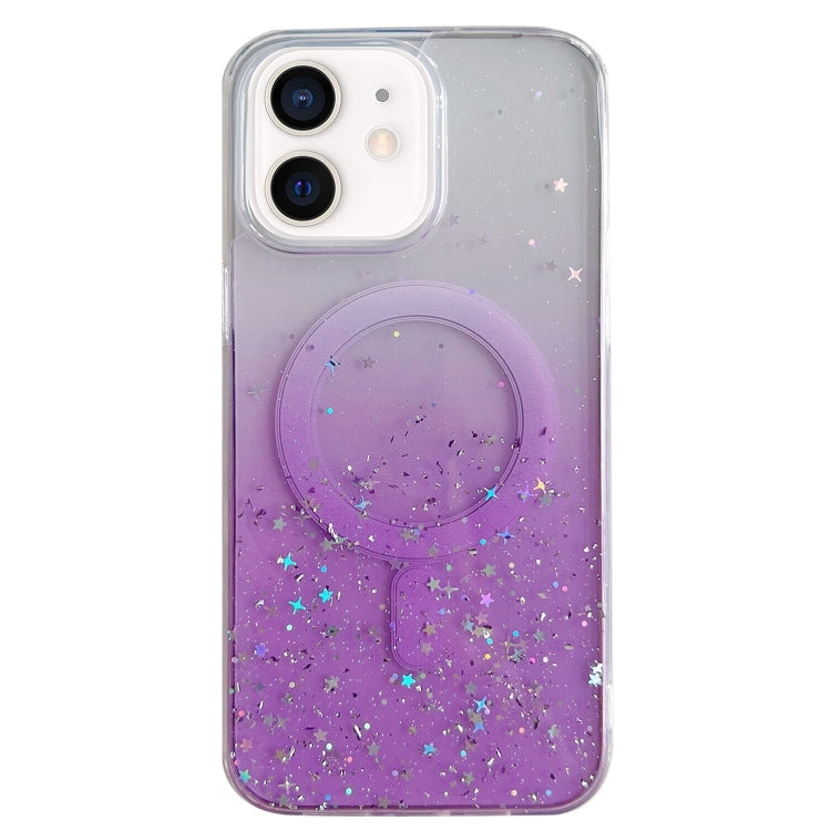 Custodia per telefono in TPU trasparente ibrida MagSafe Glitter, For iPhone 12 Pro Max, For iPhone 12 Pro, For iPhone 11 Pro Max, For iPhone 11