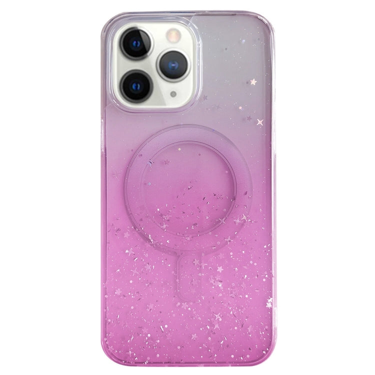 Custodia per telefono in TPU trasparente ibrida MagSafe Glitter, For iPhone 11 Pro