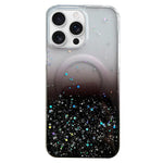 Custodia per telefono in TPU trasparente ibrida MagSafe Glitter, For iPhone 16 Pro Max, For iPhone 16 Pro, For iPhone 16 Plus, For iPhone 16