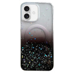 Custodia per telefono in TPU trasparente ibrida MagSafe Glitter, For iPhone 16 Pro Max, For iPhone 16 Pro, For iPhone 16 Plus, For iPhone 16