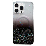 Custodia per telefono in TPU trasparente ibrida MagSafe Glitter, For iPhone 16 Pro Max, For iPhone 16 Pro, For iPhone 16 Plus, For iPhone 16