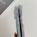 Custodia per telefono in TPU trasparente ibrida MagSafe Glitter, For iPhone 16 Pro Max, For iPhone 16 Pro, For iPhone 16 Plus, For iPhone 16