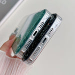 Custodia per telefono in TPU trasparente ibrida MagSafe Glitter, For iPhone 11 Pro
