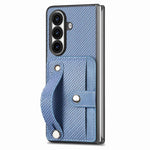 Cassa del telefono della copertura posteriore del raccoglitore della carta del cavalletto del braccialetto, For Galaxy Z Fold8 Ultra 5G, For Galaxy Z Fold7 5G, For SGalaxy Z Fold6, For Galaxy Z Fold5