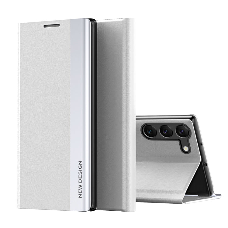 Custodia per telefono in pelle ad adsorbimento elettrolitico laterale, For Samsung Galaxy S24+ 5G, For Samsung Galaxy S24 5G, For Samsung Galaxy A15