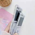 Custodia per cellulare in TPU con glitter farfalla, For Samsung Galaxy Z Flip7 FE / Flip6, For Samsung Galaxy Z Flip5