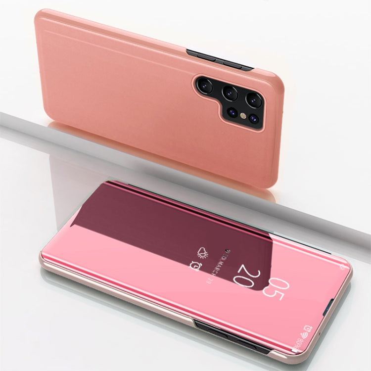 Custodia per telefono in pelle flip orizzontale placcata a specchio con supporto, For Galaxy A55, For Galaxy A35, For Galaxy S24 Ultra 5G