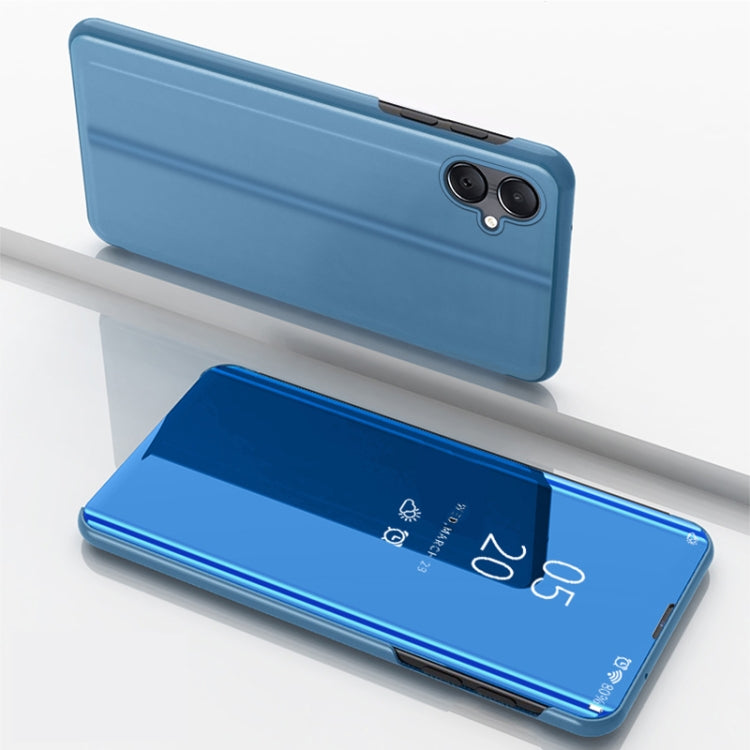 Custodia per telefono in pelle flip orizzontale placcata a specchio con supporto, For Galaxy A16 5G, For Galaxy A06 4G, For Galaxy S24 FE 5G, For Galaxy M55