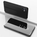 Custodia per telefono in pelle flip orizzontale placcata a specchio con supporto, For Galaxy A16 5G, For Galaxy A06 4G, For Galaxy S24 FE 5G, For Galaxy M55