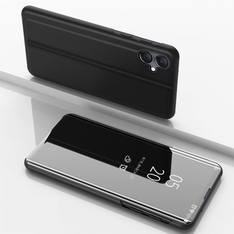 Custodia per telefono in pelle flip orizzontale placcata a specchio con supporto, For Galaxy A16 5G, For Galaxy A06 4G, For Galaxy S24 FE 5G, For Galaxy M55