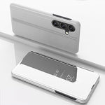 Custodia per telefono in pelle flip orizzontale placcata a specchio con supporto, For Galaxy A16 5G, For Galaxy A06 4G, For Galaxy S24 FE 5G, For Galaxy M55