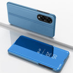 Custodia per telefono in pelle flip orizzontale placcata a specchio con supporto, For Galaxy S25 FE 5G, For Galaxy A17 5G, For Galaxy S25 Edge 5G
