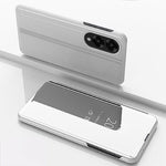 Custodia per telefono in pelle flip orizzontale placcata a specchio con supporto, For Galaxy S25 FE 5G, For Galaxy A17 5G, For Galaxy S25 Edge 5G