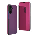 Custodia per telefono in pelle flip orizzontale placcata a specchio con supporto, For Galaxy S25 FE 5G, For Galaxy A17 5G, For Galaxy S25 Edge 5G