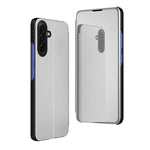 Custodia per telefono in pelle flip orizzontale placcata a specchio con supporto, For Galaxy S25 FE 5G, For Galaxy A17 5G, For Galaxy S25 Edge 5G